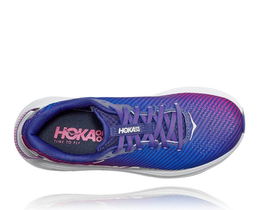 Hoka One One Rincon 2 Löparskor Dam - Blå/Vita - TNXWI-1908